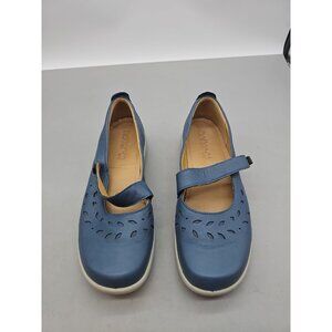 Hotter Womens Peace Blue River Leather Mary Jane Style 9.5